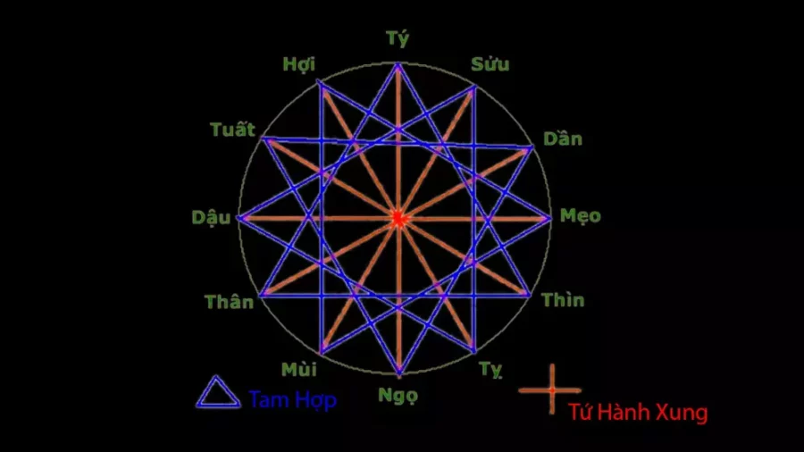 Các Nhóm Tứ Hành Xung Trong 12 Con Giáp